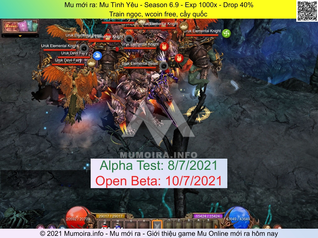 Mu Tình Yêu, Mu SS0 Mới Ra, Mu Test Tháng 07 2021 - mutinhyeu.com