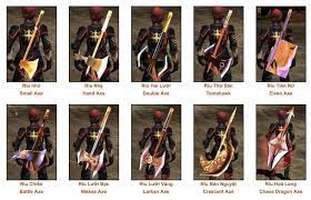 ướng dẫn HƯỚNG DẪN CÁC LOẠI RÌU (AXE) TRONG GAME MU ONLINE